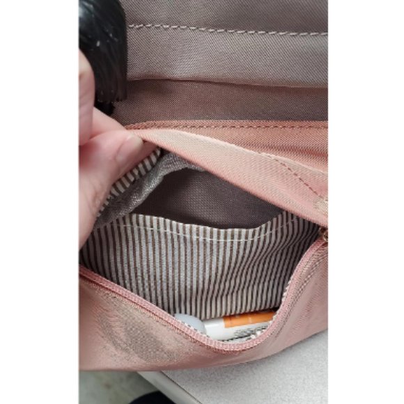 Women Pink & Grey Stylish Waterproof Mini Backpack with USB Port main image 9